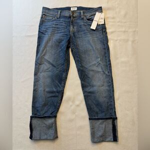 NWT Hudson cropped muse skinny cuff jeans size 29 waist or 8 beach coastal